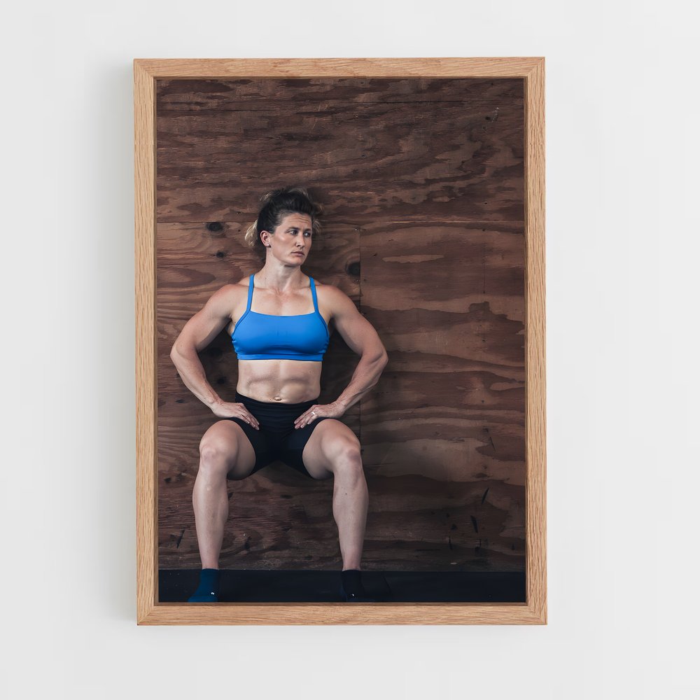 Poster Énergie en Bleu – affiche Powerlifting (vue 4)